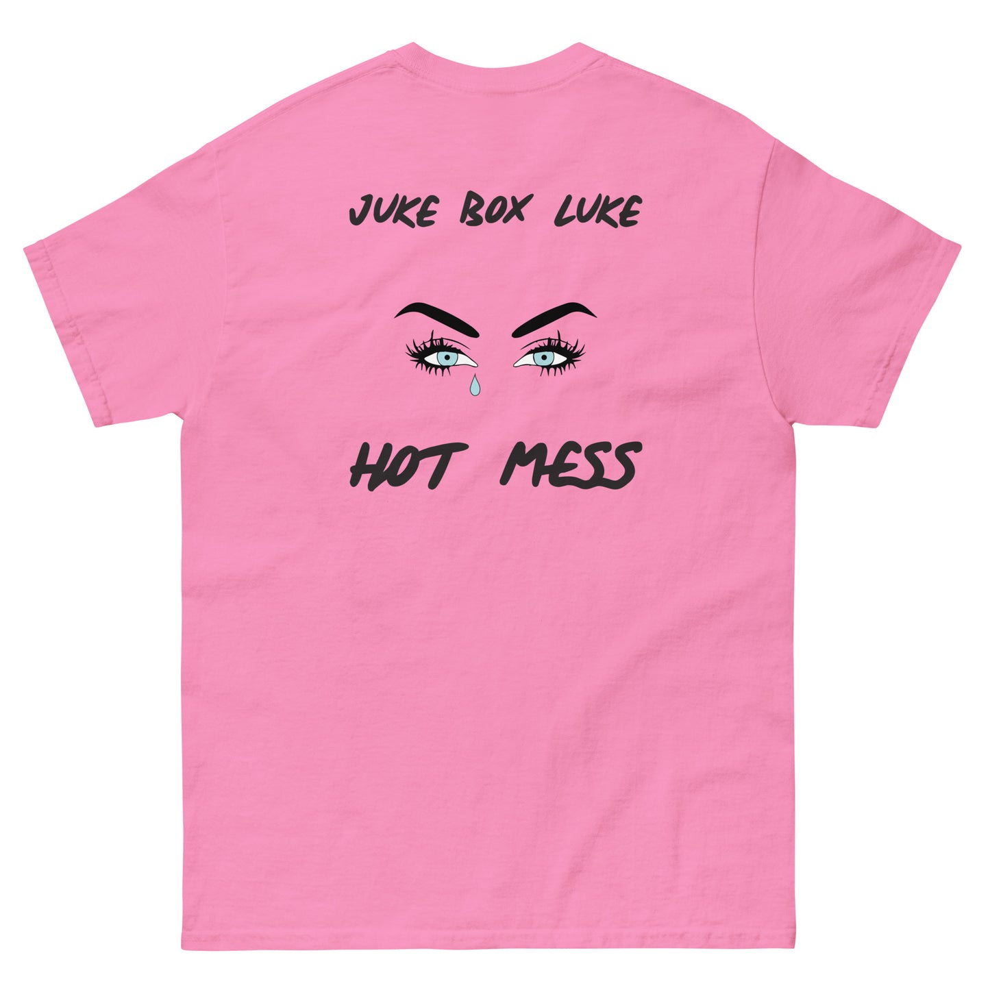 Hot Mess Cryin' Eye Tee – Azalea Pink