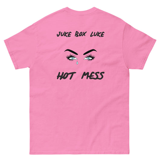 Hot Mess Cryin' Eye Tee – Azalea Pink