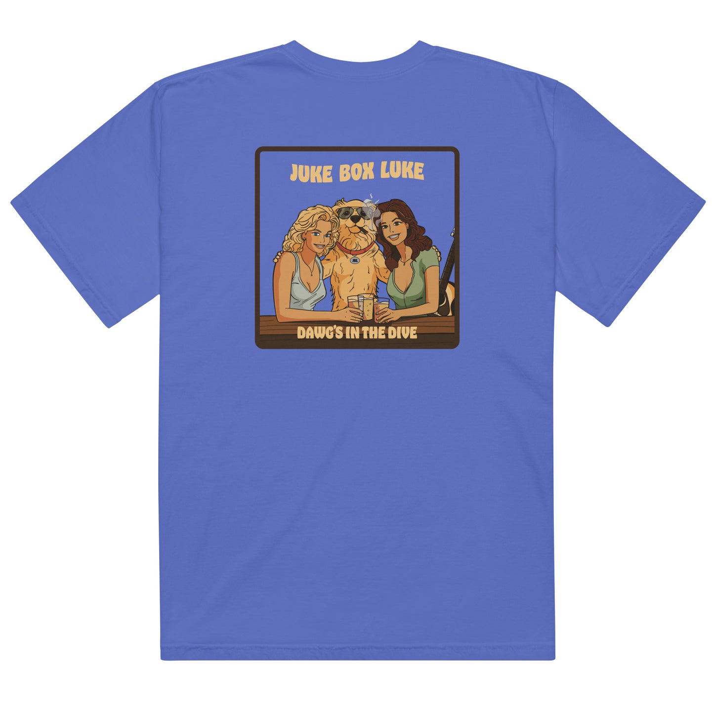 Dawg's In The Dive Tee – Flo Blue